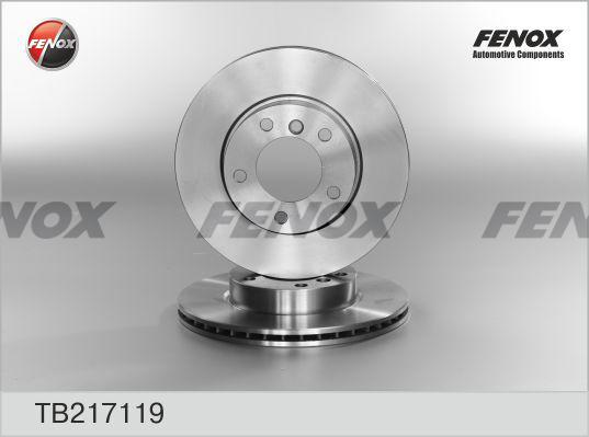 Fenox TB217119 - Тормозной диск www.autospares.lv