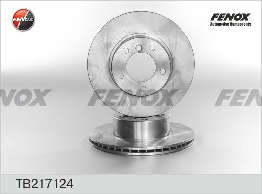 Fenox TB217124 - Тормозной диск www.autospares.lv