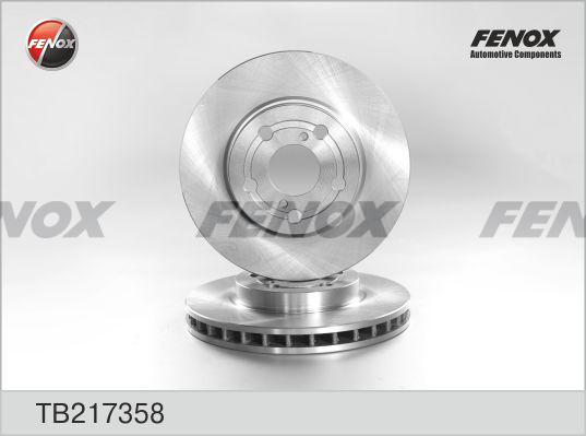 Fenox TB217358 - Тормозной диск www.autospares.lv