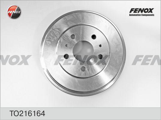 Fenox TO216164 - Тормозной барабан www.autospares.lv