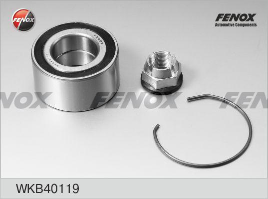 Fenox WKB40119 - Подшипник ступицы колеса, комплект www.autospares.lv