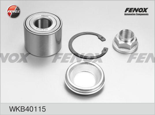 Fenox WKB40115 - Подшипник ступицы колеса, комплект www.autospares.lv