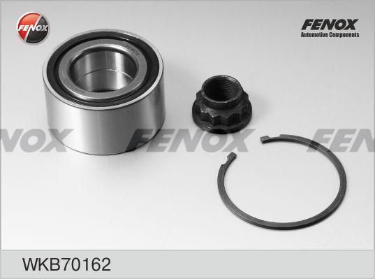 Fenox WKB70162 - Подшипник ступицы колеса, комплект www.autospares.lv