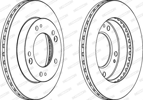 Ferodo DDF993 - Bremžu diski www.autospares.lv