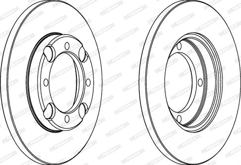 Ferodo DDF947 - Bremžu diski www.autospares.lv