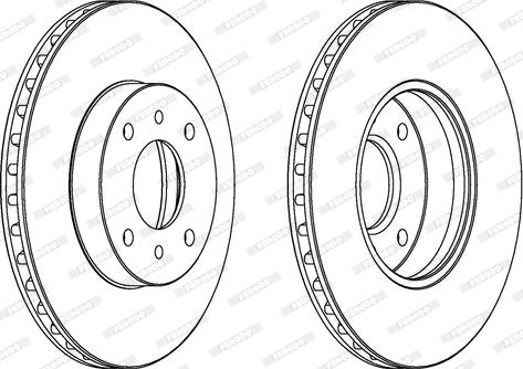 Ferodo DDF959C - Bremžu diski www.autospares.lv