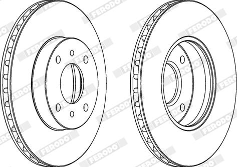 Ferodo DDF959X - Bremžu diski www.autospares.lv