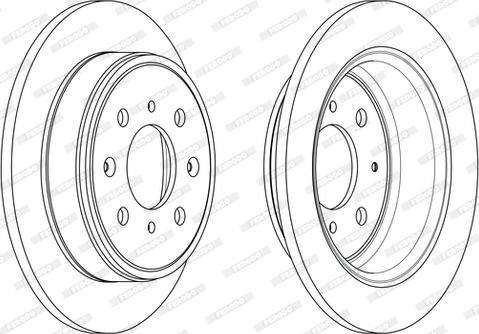 Ferodo DDF950 - Bremžu diski www.autospares.lv