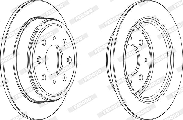 Ferodo DDF950X - Bremžu diski www.autospares.lv