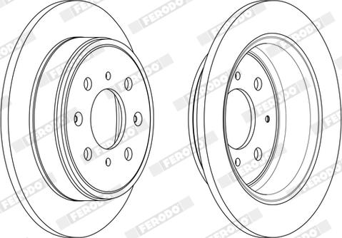 Ferodo DDF950X - Bremžu diski www.autospares.lv