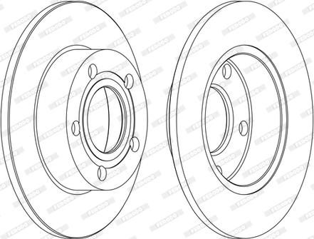 Ferodo DDF952C - Bremžu diski www.autospares.lv