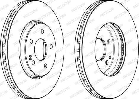 Ferodo DDF985 - Bremžu diski www.autospares.lv