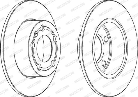 Ferodo DDF929 - Bremžu diski www.autospares.lv