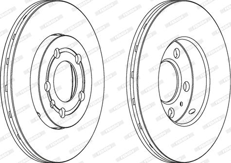 Ferodo DDF927 - Bremžu diski www.autospares.lv