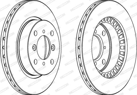 Ferodo DDF978 - Bremžu diski www.autospares.lv