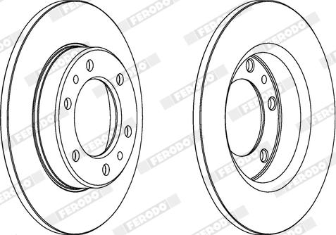 Ferodo DDF444X - Bremžu diski www.autospares.lv