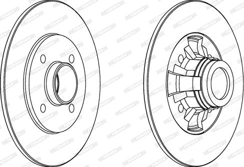 Ferodo DDF445 - Bremžu diski www.autospares.lv