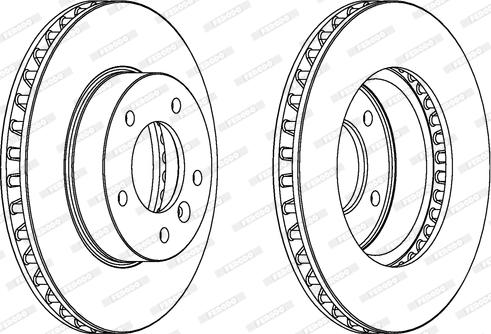 Ferodo DDF440 - Bremžu diski www.autospares.lv