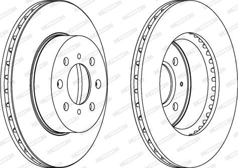 Ferodo DDF448 - Bremžu diski www.autospares.lv