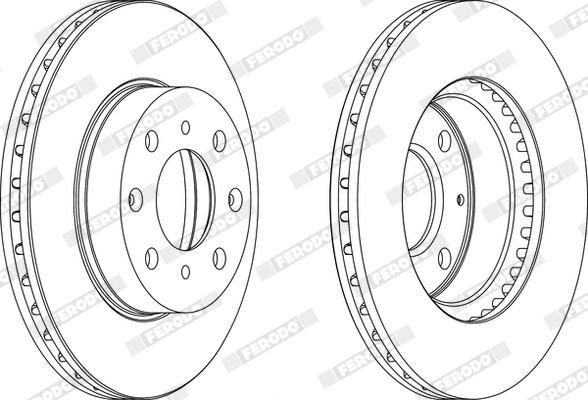 Ferodo DDF447X - Bremžu diski www.autospares.lv