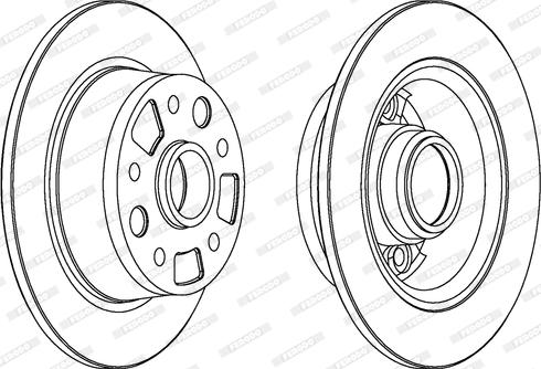 Ferodo DDF456 - Bremžu diski www.autospares.lv