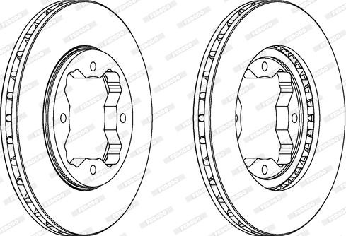 Ferodo DDF450 - Bremžu diski www.autospares.lv