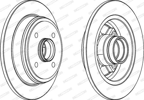 Ferodo DDF452 - Bremžu diski www.autospares.lv