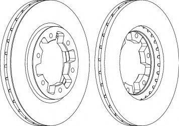 Ferodo DDF464-1 - Bremžu diski www.autospares.lv