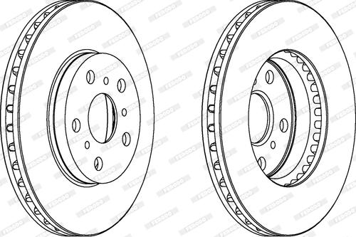 Ferodo DDF466 - Bremžu diski www.autospares.lv