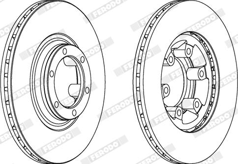 Ferodo DDF460X - Bremžu diski www.autospares.lv