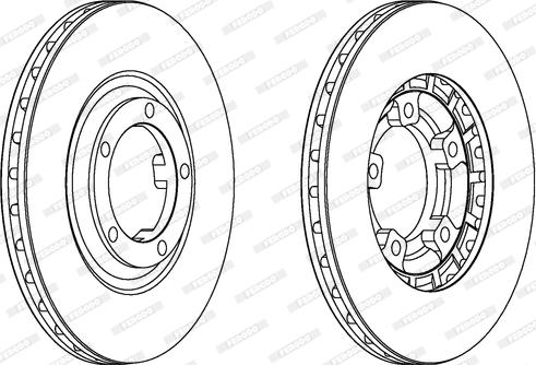 Ferodo DDF461 - Bremžu diski www.autospares.lv