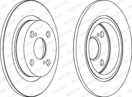 Ferodo DDF401 - Bremžu diski www.autospares.lv