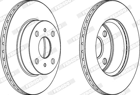 Ferodo DDF407X - Bremžu diski www.autospares.lv