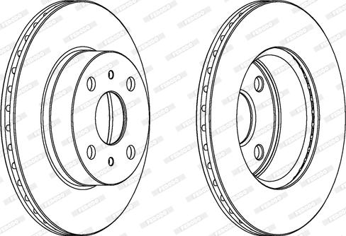 Ferodo DDF407 - Bremžu diski www.autospares.lv