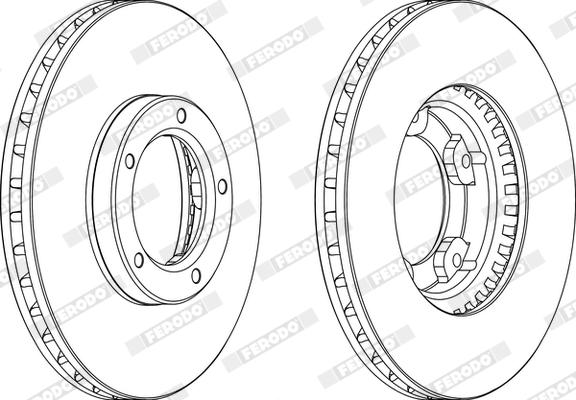 Ferodo DDF416X - Bremžu diski www.autospares.lv