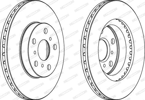 Ferodo DDF411 - Bremžu diski www.autospares.lv