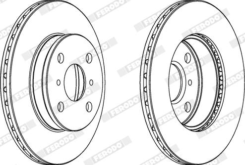 Ferodo DDF413X - Bremžu diski www.autospares.lv