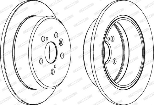 Ferodo DDF486 - Bremžu diski www.autospares.lv