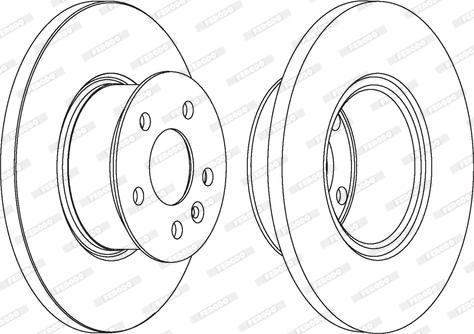 Ferodo DDF424 - Bremžu diski www.autospares.lv