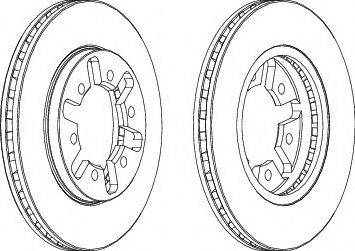 Ferodo DDF421-1 - Bremžu diski www.autospares.lv