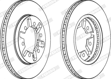 Ferodo DDF421X - Bremžu diski www.autospares.lv