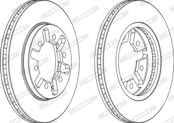 Ferodo DDF421X - Bremžu diski www.autospares.lv