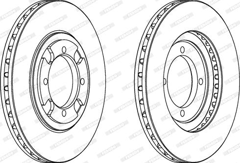 Ferodo DDF472 - Bremžu diski www.autospares.lv