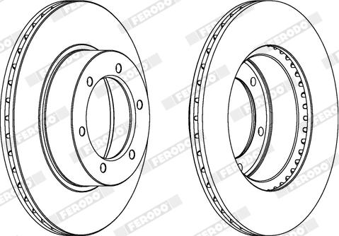 Ferodo DDF596X - Bremžu diski www.autospares.lv