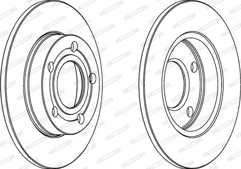 Ferodo DDF543 - Bremžu diski www.autospares.lv