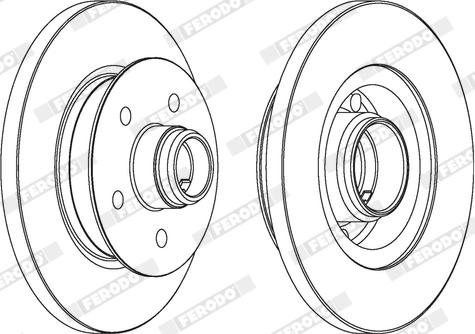 Ferodo DDF542X - Bremžu diski www.autospares.lv