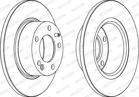 Ferodo DDF554 - Bremžu diski www.autospares.lv