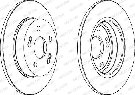 Ferodo DDF555 - Тормозной диск www.autospares.lv