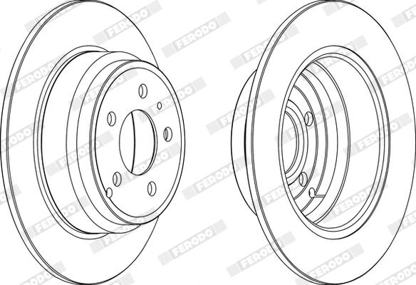 Ferodo DDF552X - Bremžu diski www.autospares.lv