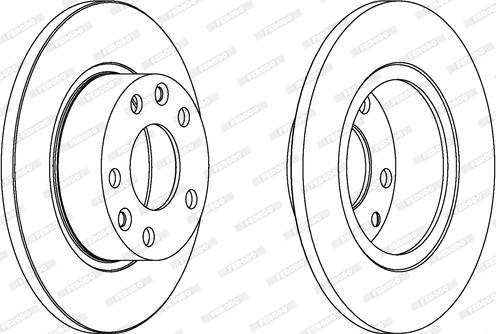 Ferodo DDF557 - Bremžu diski www.autospares.lv